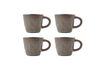 Miniature Mug en grès rose (lot de 4) HDVida 1