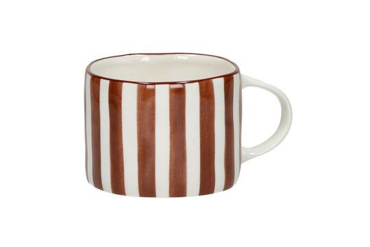 Mug en porcelaine orange foncé Mykonos