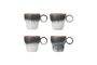 Miniature Mug lot de 4 en grès bleu Nigel Détouré
