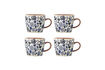 Miniature Mug Lot de 4 en grès multicolore Figuria 1