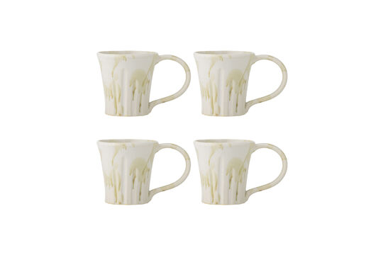 Mug set di 4 in gres verde Joseph Foto ritagliata