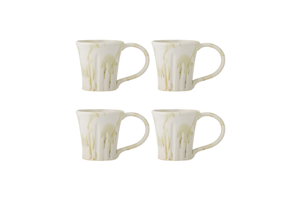 Mug set di 4 in gres verde Joseph Marche