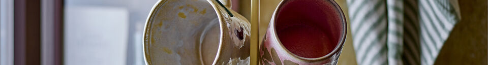 Materiali prima di tutto Mug set di 4 in gres verde Joseph