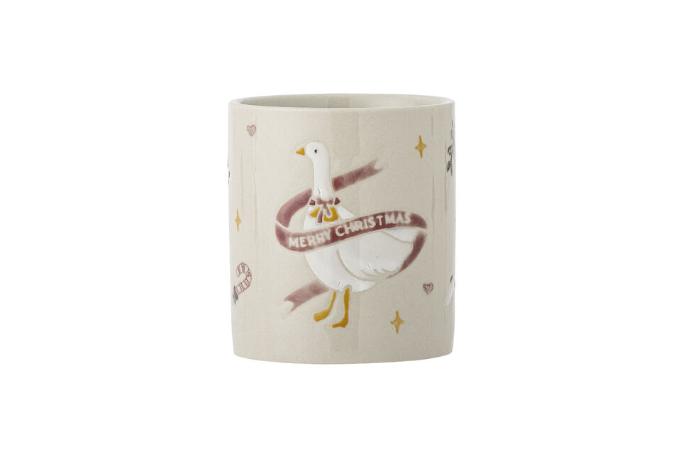 Mug set of 4 in multi stoneware Mary - 4