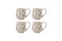 Miniature Mug set of 4 in Nature stoneware Snowie Clipped