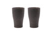 Miniatura Mug térmico 38 cl de gres gris oscuro Liss 1
