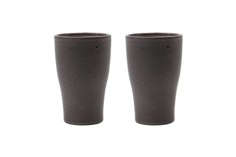 Mug termico 38 cl in gres grigio scuro Liss House Doctor