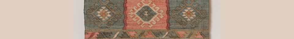 Material Details Multicolored cotton rug 160x230 Patchwork