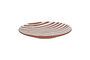 Miniature Mykonos dark orange porcelain dessert plate Clipped