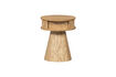 Miniatuur Nachtkastje rond MDF/Grenen naturel Karri 6