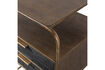 Miniaturansicht Nachttisch 62x45 cm Metall und Holz Messing Antik Polite 8