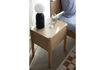 Miniature Natural ash wood side table and nightstand Storm 6
