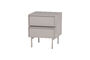 Miniature Nightstand 2 drawers melamine/MDF sand TOURS Clipped