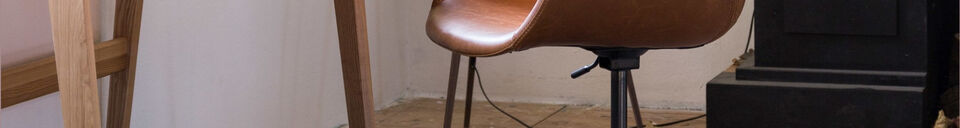 Material Details Nikki All Brown Office Chair