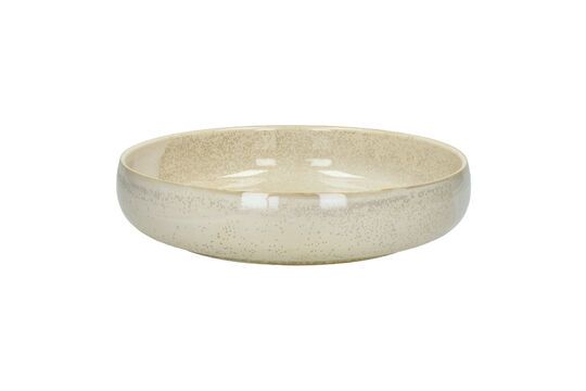 Nougat beige porseleinen pastakom Productfoto