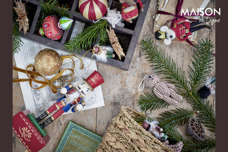 The Waltz Music Box by Bloomingville is a classic Christmas decoration featuring a nutcracker figure