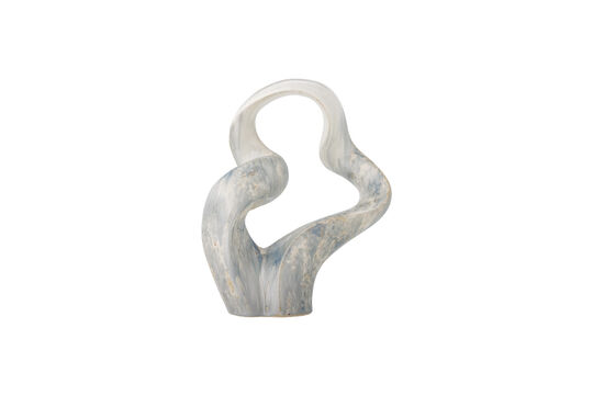 Objet de décoration 28x34,5 cm en grès gris Rouyi Détouré