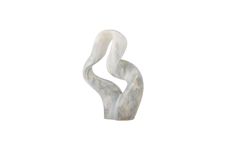 Objet de décoration 28x34,5 cm en grès gris Rouyi - 4