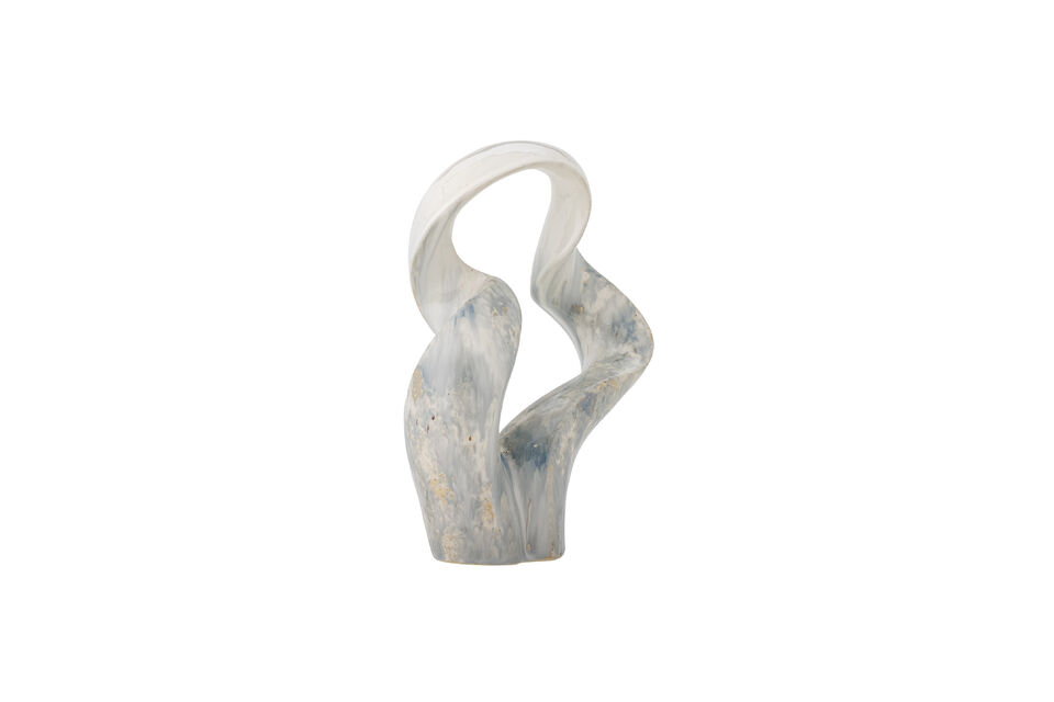 Objet de décoration 28x34,5 cm en grès gris Rouyi - 5