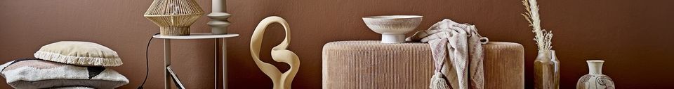 Mise en avant matière Objet décoratif en grès Berhan