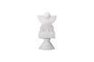 Miniatura Objeto decorativo de gres blanco Beatrice 1