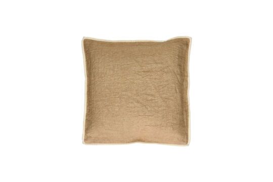 Ochre linen cushion Opposites