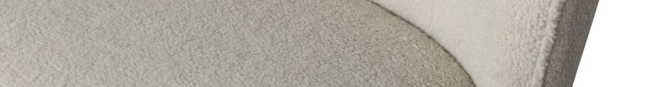 Material Details Off-white teddy armchair Sara