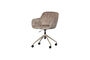 Miniature Office chair chenille taupe MORROS Clipped