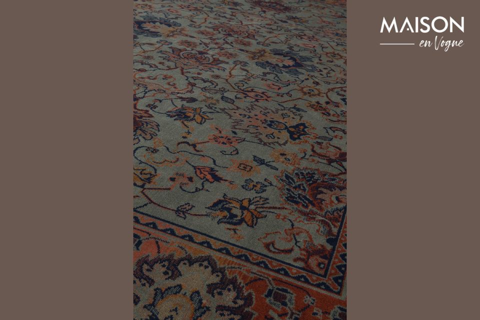 Old Bid Green Persian Carpet - 5