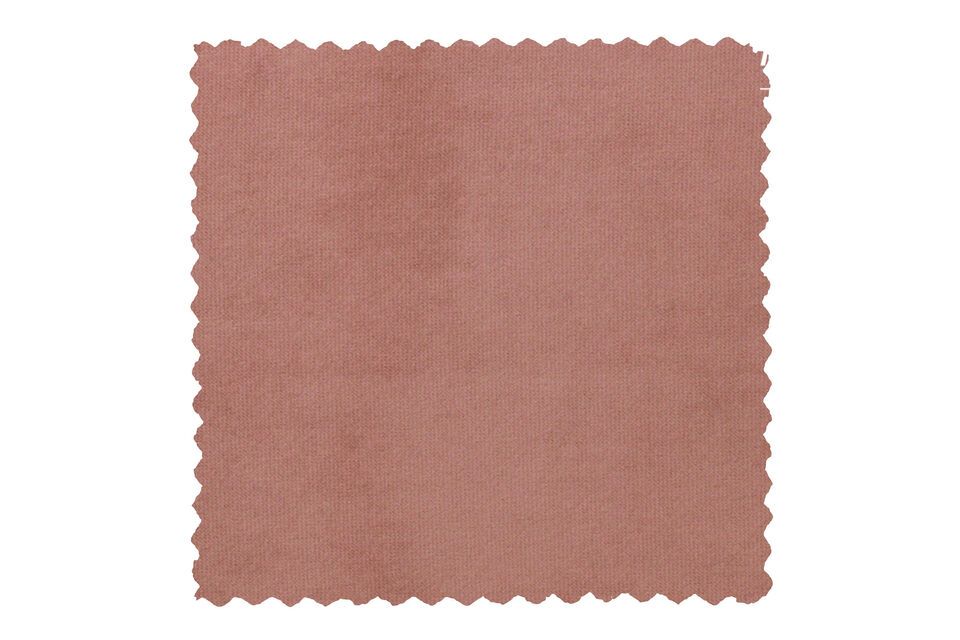 Sara old pink velvet armchair, sumptuous and comfortable