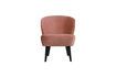 Miniature Old pink velvet armchair Sara 1
