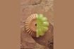 Miniature Olive green glass vase h38cm Melon 4