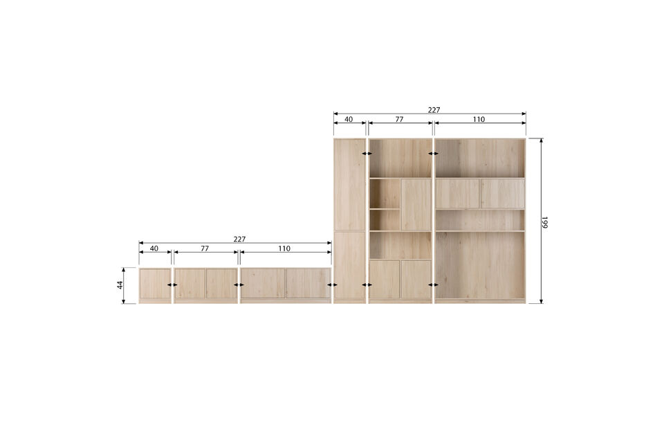 Het fineer is afgewerkt met een beschermende coating die zorgt voor duurzame kwaliteit