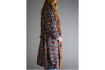 Miniature One Size Upcycled Brown Kimono Rieti 3