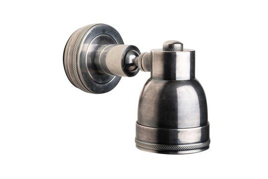 Zie de productbeschrijving onopvallende wandlamp van zilverkleurig messing Onopvallende wandlamp van zilverkleurig messing