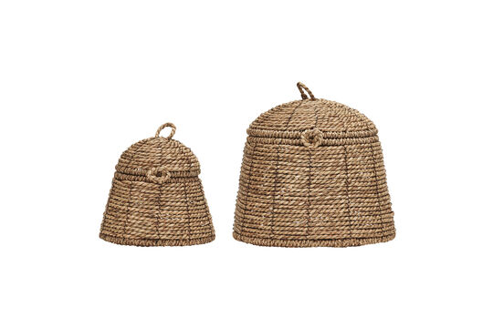 Zie de productbeschrijving opbergmanden set van 2 naturel HDRama Opbergmanden set van 2 naturel HDRama