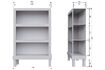 Miniature Open cabinet 160x107 cm pine Mist BONK 9