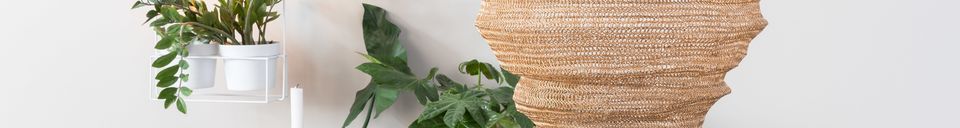 Benadrukte materialen Ophanging Lena messing maat L