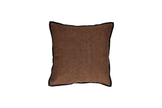 Opposites chocolate cotton cushion
