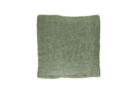 Opposites pale green linen cushion