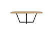 Miniature Organic Dining Table 220x100 cm Transparent Oak Tablo 3
