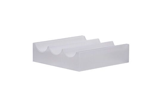 Organisateur en cristal blanc Wave