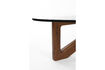 Miniaturansicht Organischer Couchtisch aus Glas und braunem Holz Norwin 6