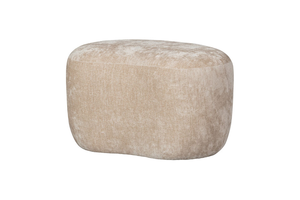Organischer Pouf Chenille Natur Popular Woood