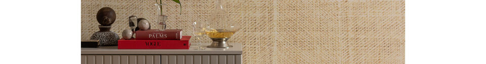 Materialbeschreibung Organischer Pouf Taupe POPULAR