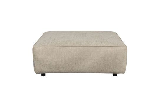 Ottoman 1 place en tissu beige Hunter