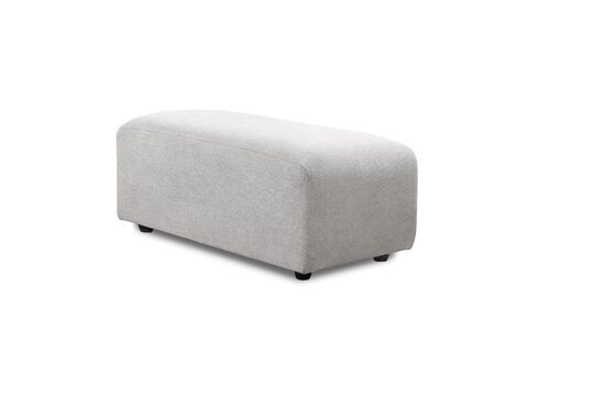 Ottoman en tissu gris clair