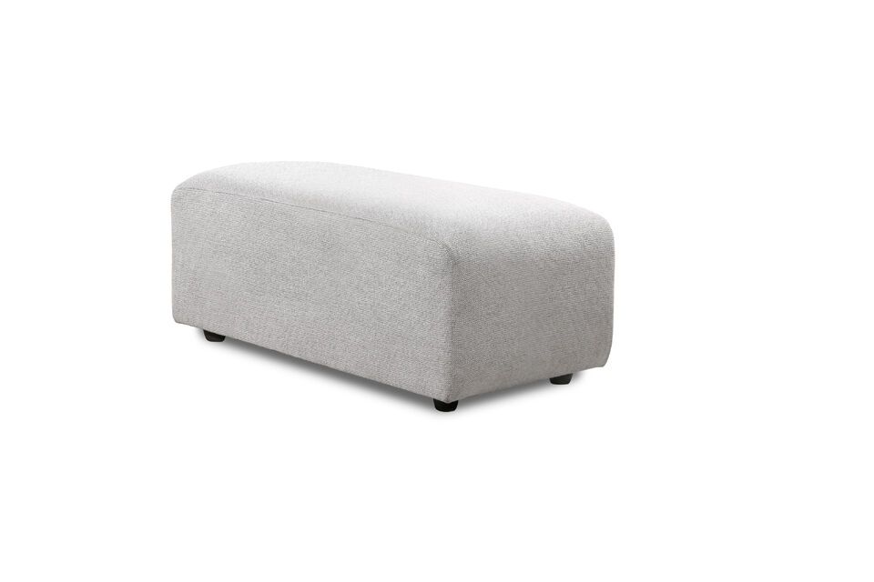 Ottoman en tissu gris clair HK Living