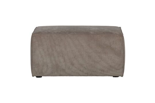 Ottoman in brown tissue Lazy Clipped