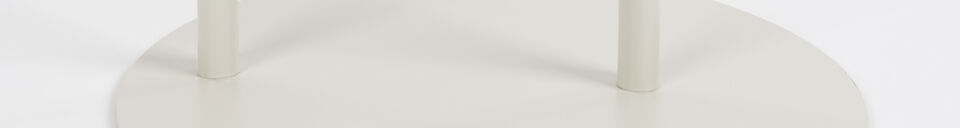 Benadrukte materialen Ovaalvormige staande spiegel beige Vero